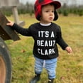 thumbnail image 2 of Douhoow Little Boy Autumn Sweatshirt Letter Print Crewneck Casual Long Sleeve Pullover,Black, 2 of 9