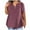 Wine, variant on Aloohaidyvio Tops Tops For Women V-Neck Lace Casual Loose Summer Short Sleeve Blouse