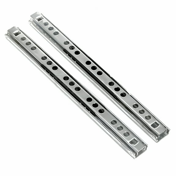 ZHZFKQ 2026 New 8 Inch Drawer Slides,Metal Drawer Slide Small Drawer Rails Full Extension Parts Two Way Slide Track Rail Pack of 2 for Cabinet, Dresser, Furniture, Desk (0.67" Wide)