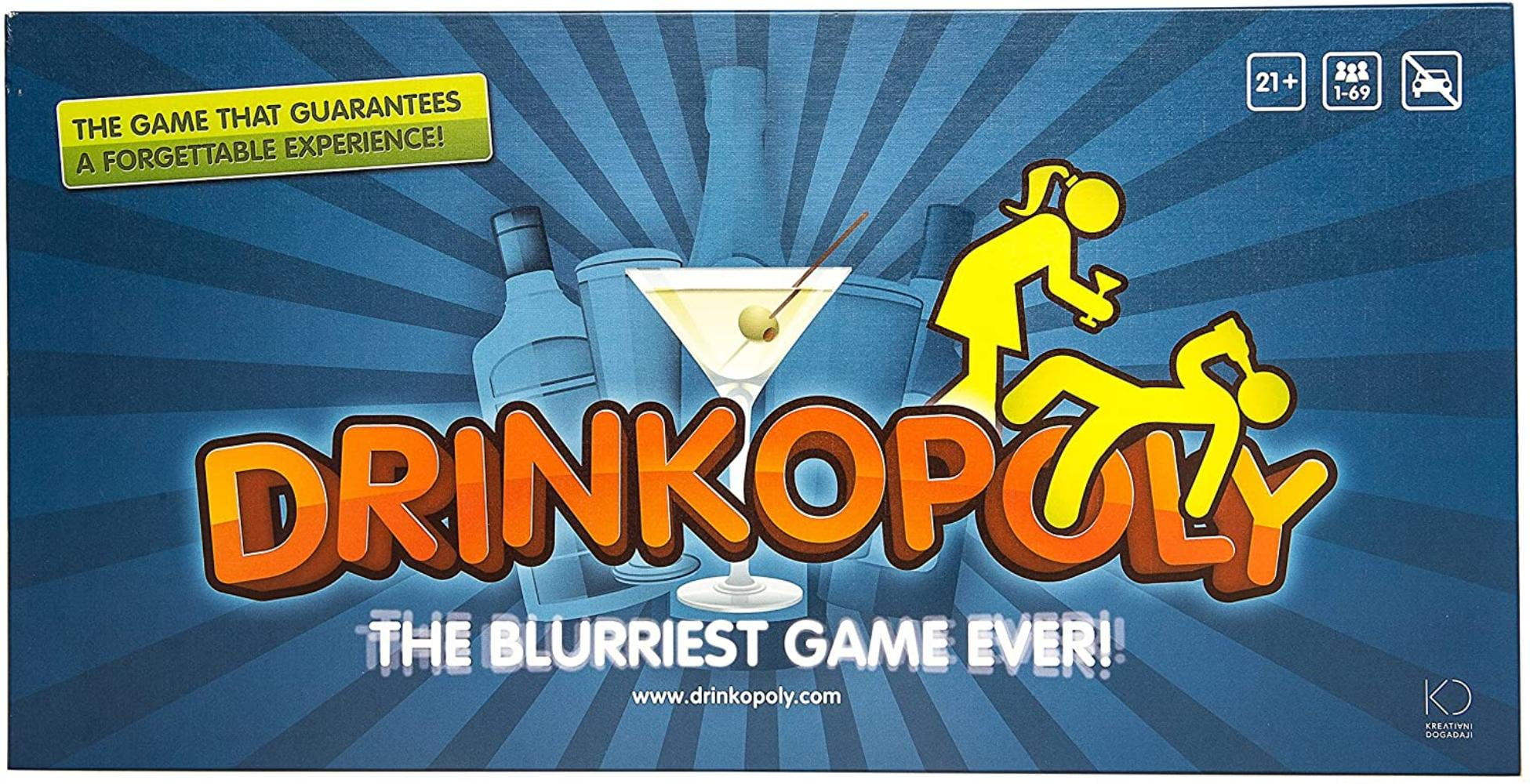 Drinkopoly, The perfect social party game to play when indulging in some  adult beverages. By Brand Drinkopoly - Walmart.com