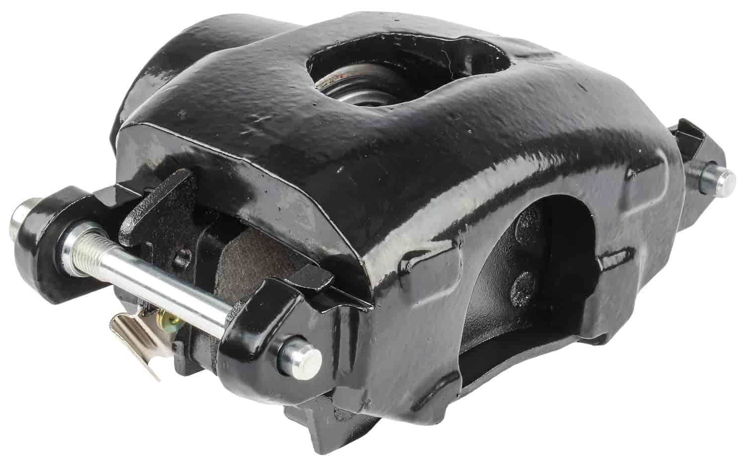 JEGS 630007 Large GM Caliper with D52 Pads Passenger Side Black Powder