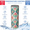 thumbnail image 5 of Pioneer Flower Floral Print Pattern 20oz Skinny Tumbler with Straw & Lid, Double Wall Vacuum Insulated Cup, Leak-Proof, Cup Holder Friendly, Hot 6H Cold 12H, 5 of 6