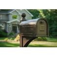 thumbnail image 2 of Gibraltar Mailboxes Garrison Large, Steel, Post Mount Mailbox, Venetian Bronze, GM160VB0, 2 of 5