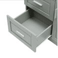 thumbnail image 6 of ROOMARK Tall and Wide Storage Cabinet with Doors for Bathroom/Office, Three Drawers, 6 of 9