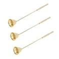 thumbnail image 3 of Candle Extinguisher Snuffer, Bell Shaped Candle Snuffer Golden Long Handle Humanized Fit Grip  for Tea Light Candles, 3 of 7