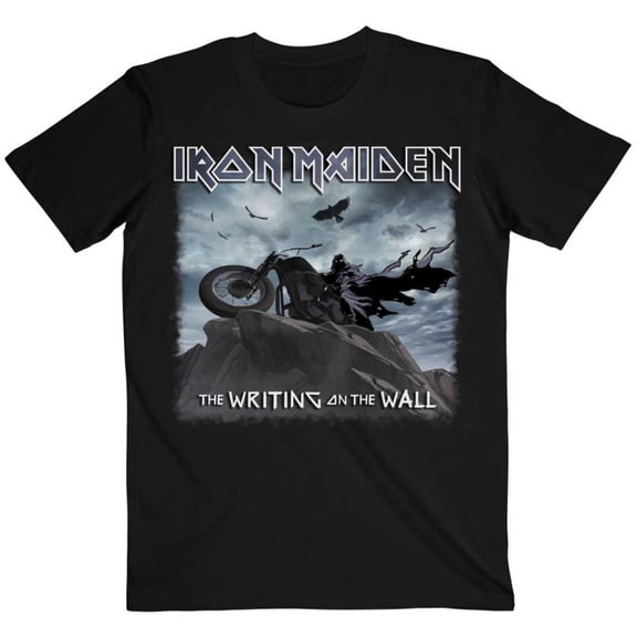 Iron Maiden Unisex T-Shirt The Writing on the Wall Single Cover (Small)