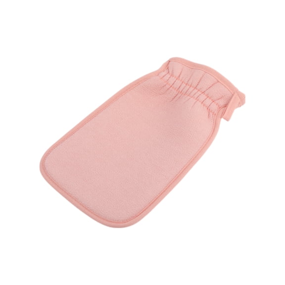 Unique Bargains Gloves Bath Towel for Shower Room 14x24cm 1 Pc Pink