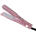 thumbnail image 7 of Hair Ceramic Flat Iron & Hair Straightener Iron for an Even 2 Inch Titanium Flat Iron Rhinestone Straightening Iron,Salon High Heat 480 °F,Instant Heat Up,Dual Voltage,Rose Pink, 7 of 7
