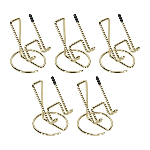 Soporte De Escritorio De Metal Para Teléfono Celular, Manos Libres, Soporte Simple Para Teléfono Celular De 5 Piezas, Moldeado Dorado De Una Línea, Galvanizado, Lindo Para