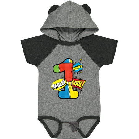 

Inktastic 1st Birthday Superhero Gift Baby Boy or Baby Girl Bodysuit