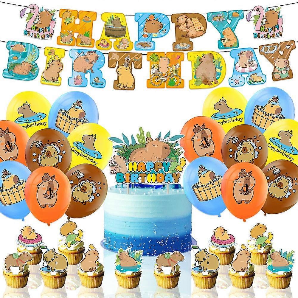 Décorations Anniversaire Thème Dog Man - Ballons, Bannière, Cake Topper - Neuf