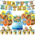 thumbnail image 1 of Capybara Theme Birthday Party Supplies Banner Balloons Kit Cake Topper Decoration Set, 1 of 5