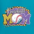 thumbnail image 2 of Baseball Mom Cheetah Glitter Sports Men's Graphic T-Shirt, Light Turquoise, Large, 2 of 4