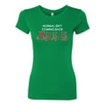 thumbnail image 3 of Normal Isnâ€™t Coming Back Jesus Is Inspirational/Christian Womens Slim Fit Junior Tee, Kelly, XX-Large, 3 of 5