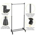 thumbnail image 5 of Simple Heavy Duty Standard Rod Clothing Metal Garment Rack for Hanging Clothes, Single Rod, 5 of 6