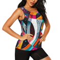 thumbnail image 2 of Sigee Abstract Jazz Instrumental for Women's Workout Tank Top,Running Tank Tops,Sleeveless Gym Clothes-X-Large, 2 of 7