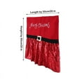 thumbnail image 2 of Skksst Christmas Decoration Xmas Holiday Party Dining Chair Back Slipcover Sequins Skirt Seat Poctector, 2 of 6