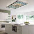 thumbnail image 3 of Blue Golden Sun Magnetic Fluorescent Light Covers for Ceiling Lights 2 x 4 Feet, Vintage Abstract Art Retro Office Classroom Kitchen Drop Ceiling Light Covers Lighting Filters Shade Panel 1 Pack, 3 of 9