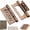 Red copper, variant on 5 Inch No Mortise Door Hinges, Heavy-Duty 304 Stainless Steel Hinges with Bearings for Residential Doors, 100KG Load Capacity (4 Pack) Interior Door Hinges, Easy to Intall Black Hinges