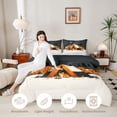 thumbnail image 3 of Erosebridal Camping Tent Cartoon Cat Queen Comforter Set 3pcs for Boys Girls,Adventure Theme Bedding Comforter Set for Kids Teens,Black Reversible,Breathable Home Decor, 3 of 6