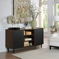 thumbnail image 2 of Duane Sideboard made from Engineered Wood in Dark Brown and Black, 2 of 13