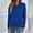 Blue, variant on Sweaters For Women Womens 2022 Cute Elegant Soft Crewneck Long Sleeve Hollow Cable Knit Pullover Sweaters Orange Xl