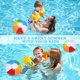 thumbnail image 4 of 3 Pcs Beach Balls, 12 Inches Beach Balls Rainbow Inflatable Toys, for Outdoor Activity Birthday Summer Party Favors Water Toys, Pool Party Beach Toys, 4 of 5