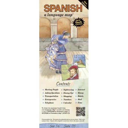 Spanish a Language Map : Quick Reference Phrase Guide for Beginning and Advanced Use. Words and Phrases in English, Spanish, and Phonetics for Easy Pronunciation. Spanish Language at Your Fingertips for Travel and Communicating. Publisher: Bilingual Books,
