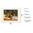thumbnail image 2 of Still Life - From an Original Color Painting by Paul Gauguin c.1890s - Fine Art Rolled Canvas Print 27in x 40in, 2 of 4