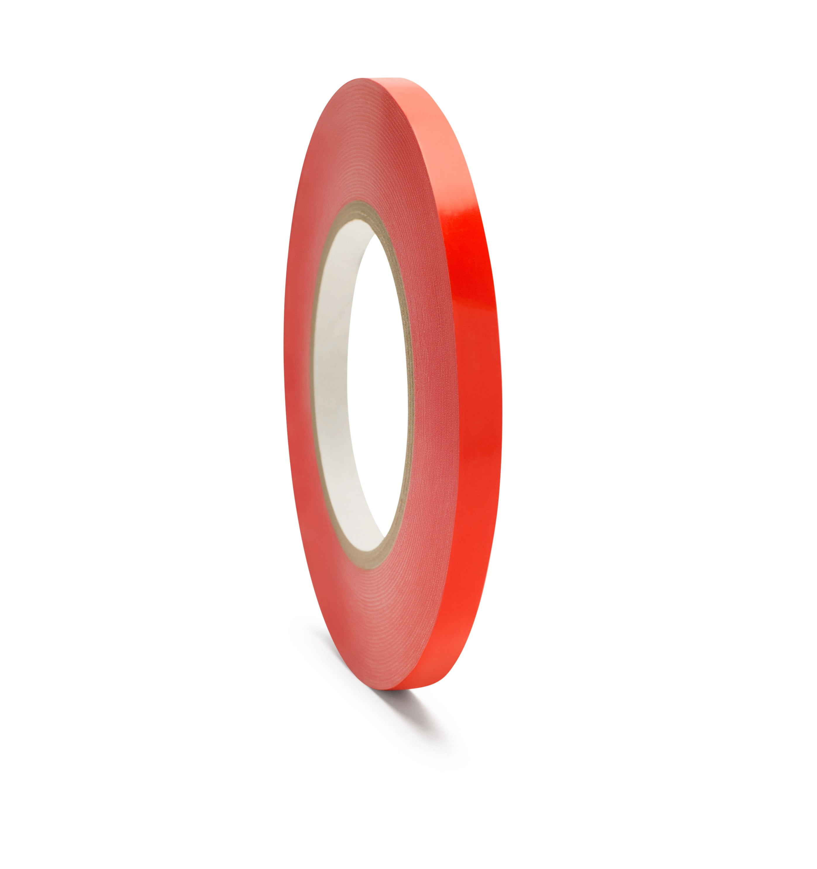 6 Rolls Red 3/8 Inch x 180 Yards Poly Bag Sealer Tape 