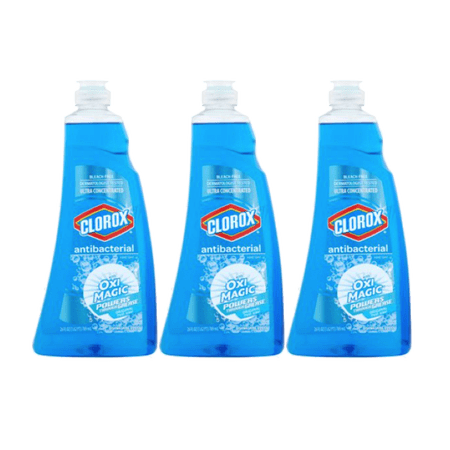 (3 pack) (3 Pack) Clorox Antibacterial Dish Soap, Fresh, 26 Fl Oz