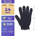 thumbnail image 2 of Paquete de 24 Guantes de Punto Gris de 9". Guantes de Algodón y Poliéster. Guantes Lavables con Muñeca de Punto Elástico. Guantes de Peso Medio. Guantes de Trabajo sin Costuras 12 Pares. Guantes de Trabajo Industriales Protectores, 2 of 7