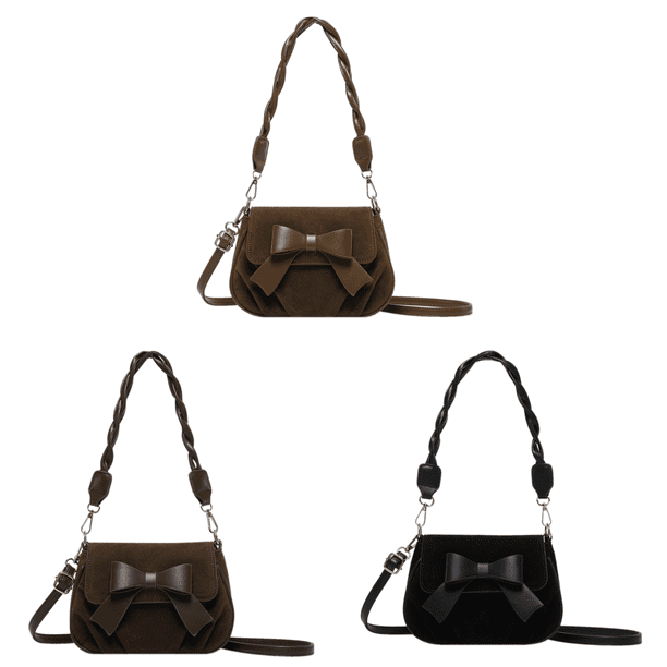 Bolso Hombro Ante para Mujer Nube Con Correa Ajustable Compras Fruncido (marrón)