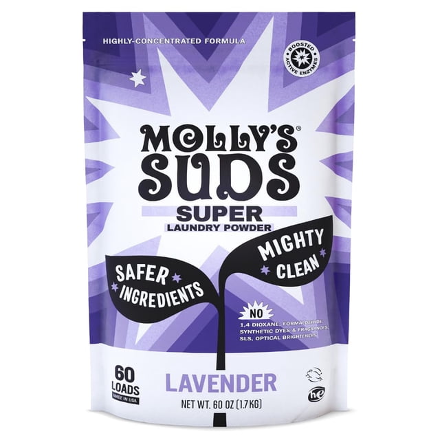 Detergente para ropa Molly's Suds Super Powder 60 cargas