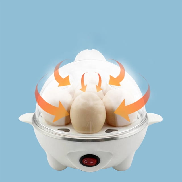 cocedor de huevos,Capacidad para 7 huevos Cocina eléctrica para huevos Huevos cocidos,Cocedor de huevos Cocedor de huevos Accesorios de cocina,Mini olla multifuncional para cocinar huevos Yotijar cocedor de huevos