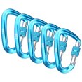 thumbnail image 1 of 5 PCS Carabiner with Screw Lock Gate 12KN Heavy Duty Carabiner Clips for Hammocks Camping, 1 of 8