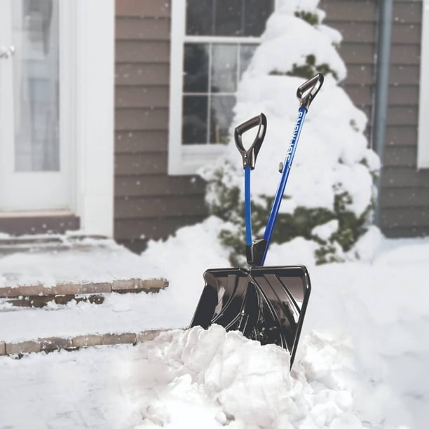 Snow Joe SJ-SHLV01 Shovelution Strain-Reducing Snow Shovel, 18