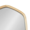 thumbnail image 4 of Kate and Laurel McLean Modern Wood Framed Oblong Hexagon Wall Mirror, 26 x 30, Natural Wood, Decorative and Vibrant Geometric Mirror for Contemporary Wall Decor, 4 of 8