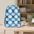 thumbnail image 5 of 16 Inch Transparent Backpack With Lightweight And Durable Design Without Pockets Transparent For Work Business Travel Sports Argyle Plaid Lightskyblue_49288_2, 5 of 7