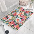 thumbnail image 3 of Pioneer Flower Floral Print Flannel Non Slip Door Rugs,Washable Door Mats Indoor,Decorative Door Mats,Dirt-Resistant and Absorbent Doormat for Entrance,Bedroom,Kitchen,Bathroom,31.5"x17", 3 of 4
