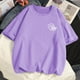 thumbnail image 1 of Camiseta 2023 de algodón para mujer, ropa Harajuku Kawaii con bolsillo y estampado de gato, holgada, informal, de manga corta, Y2k, 100%, 1 of 4
