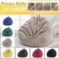 thumbnail image 2 of SZTXJ Stuffed Animal Storage Bean Bag Chair Cover 70 x 80cm (No Beans) (Gray) for Kids and Adults., 2 of 5