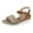 Brown, variant on Mostsola Womens Sandals Peep Toe Wedge Espadrilles Casual Summer Beach Shoes Ankle Strap Heels