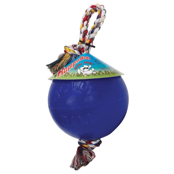 Juguete para Perro Jolly Pets Azul con Cuerda y Bola Pequeño