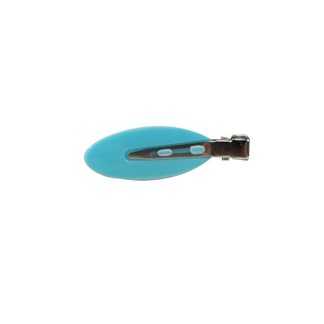 2Pcs Non-trace Épingles à Cheveux Matériau Robuste Simple Charmant Coiffeuse Clip Style à la Mode pour Bébé Femmes Filles Dame Ovale Bleu