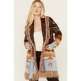thumbnail image 2 of Idyllwind Women's Desert Nights Cardigan Brown   US, 2 of 4