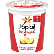 Yoplait Original Smooth Style Harvest Peach Flavored Low Fat Yogurt, 32 OZ Tub