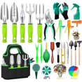 thumbnail image 1 of Juego de herramientas de jardín de 84 piezas Juego de herramientas para suculentas de 10 piezas incluido 6 piezas de herramientas manuales de jardinería de aluminio resistentes y grandes de 12,5 pulga, 1 of 7
