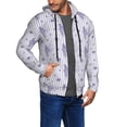 thumbnail image 2 of Honeii Bouquet and Lavender Flowers Print Hoodies for Men, Pullover & Full Zip, Breathable Zip up Hoodie, Sweatshirt-Small, 2 of 5