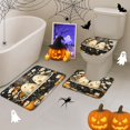 thumbnail image 6 of Halloween Bathroom Set with Shower Curtain sets and Rugs Accessories, Cute Gnomes Bat Horror Shower Curtain Witch Scary Bathroom Decor 4 Pcs, 6 of 8